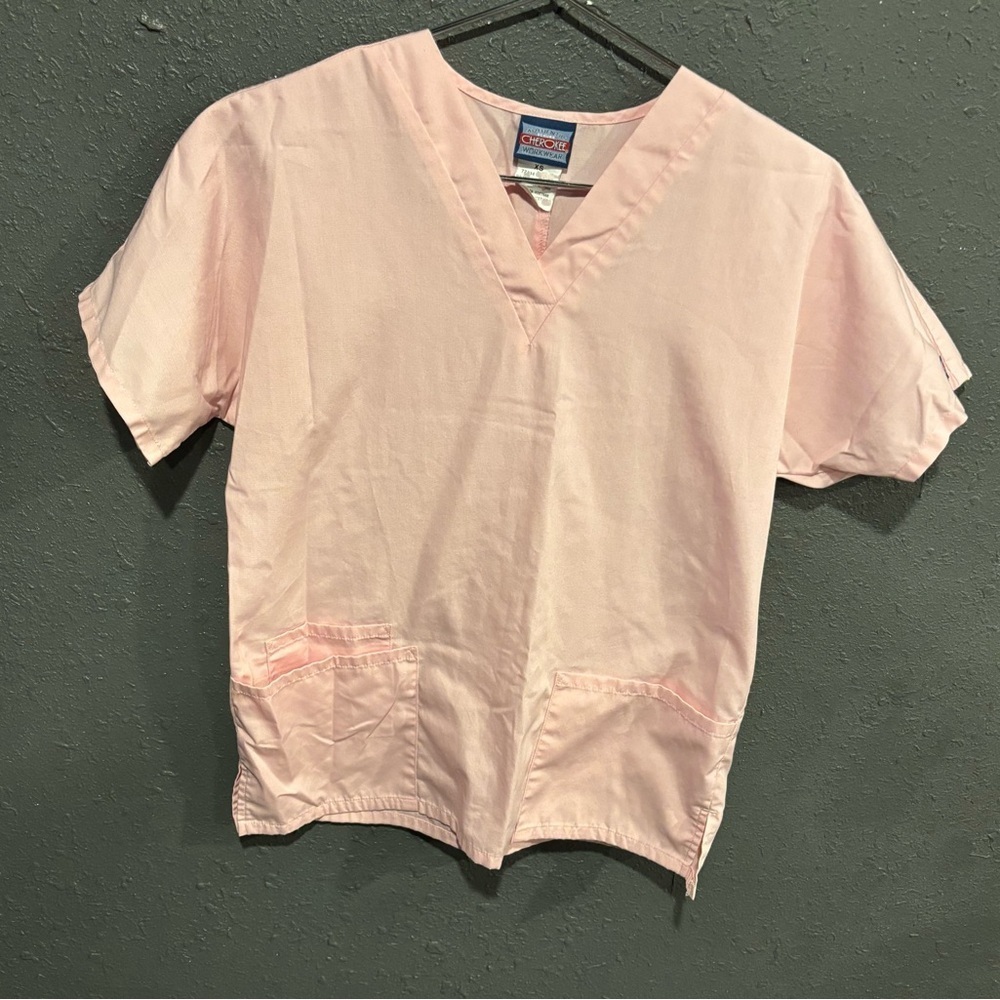Women’s Cherokee Pink V-Neck Scrub Top